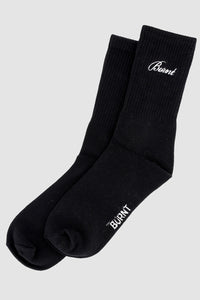 Headline Crew Sock - Black