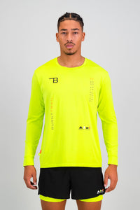 Vert Men's Run Long Sleeve - Lime