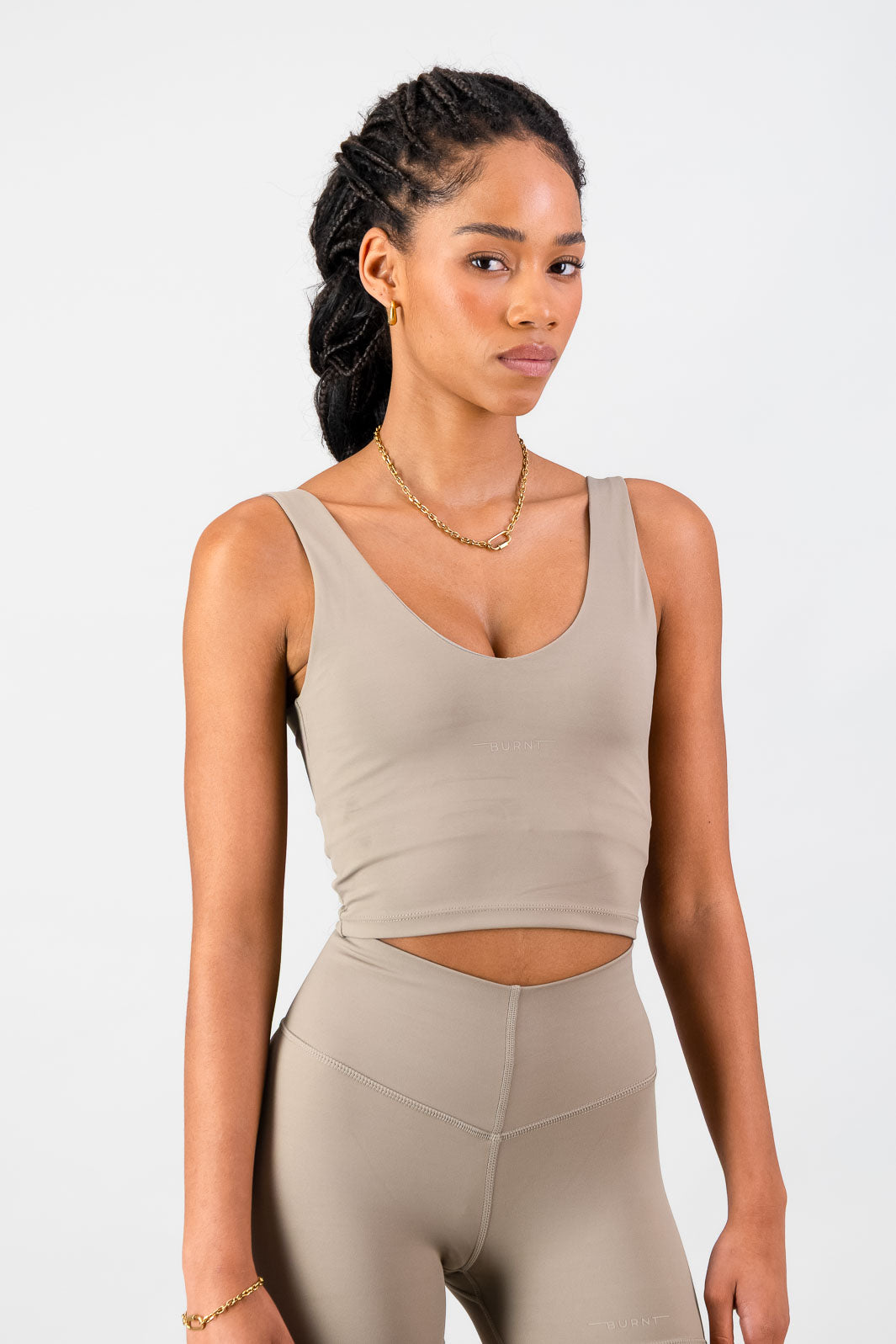 Aria Supportive Tank - Cashew