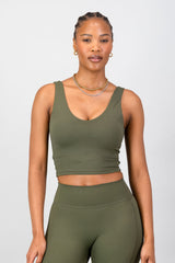 Aria Supportive Tank - Olive