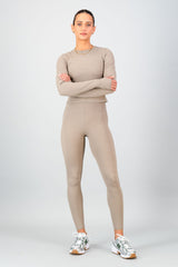Olivia Fitted Long Sleeve - Cashew