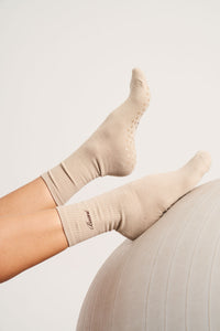 Studio Grip Sock - Cashew