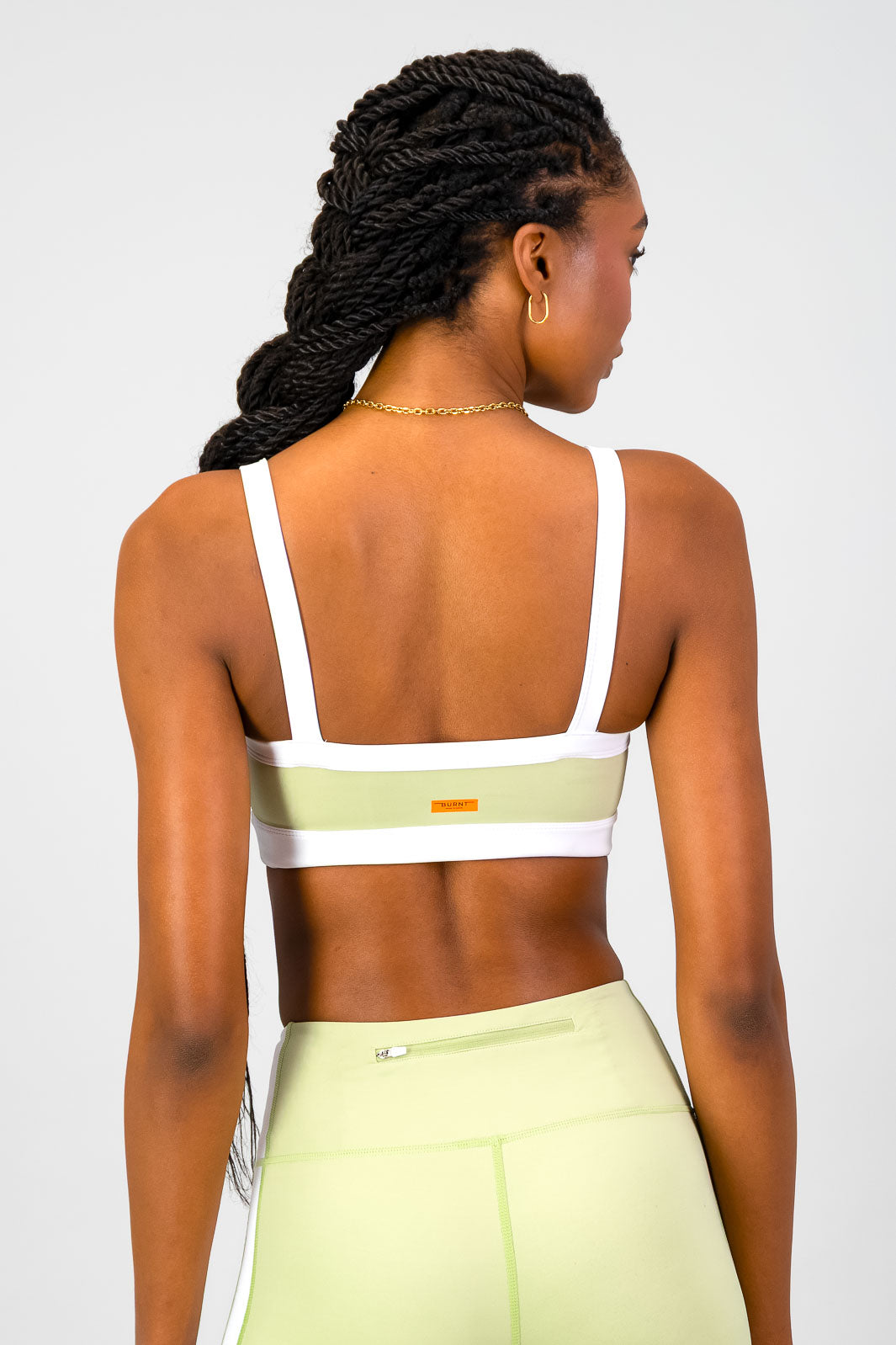 Burnt x You Sports Bra - Aloe