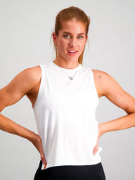 Essential Madison Tank - White